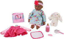 Load image into Gallery viewer, My Sweet Love 18" Doll w/Diaper Bag &amp; Accessories - African American