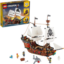 Load image into Gallery viewer, LEGO Creator 3in1 Pirate Ship 31109 Building Playset for Kids who Love Pirates and Model Ships, Makes a Great Gift for Children who Like Creative Play and Adventures, New 2020 (1,260 Pieces)