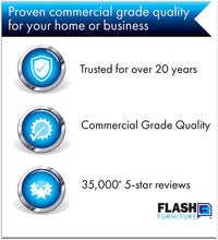 Load image into Gallery viewer, Flash Furniture Hercules Series Clear Coated Ladder Back Metal Restaurant Barstool with Vinyl Seat, Black