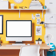 Load image into Gallery viewer, Genesis 6-Inch Clip Convertible Table-Top &amp; Clip Fan Two Quiet Speeds - Ideal For The Home, Office, Dorm, More White