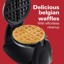 Load image into Gallery viewer, Hamilton Beach Flip Belgian Waffle Maker with Non-Stick Copper Ceramic Removable Plates