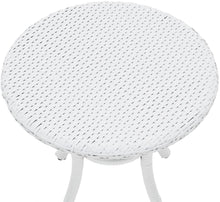 Load image into Gallery viewer, Crosley Furniture Palm Harbor Outdoor Wicker Round Side Table - White