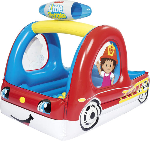 Fisher-Price 93531E Fire Truck - Fire Truck Inflatable Ball Pit, Red