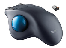Load image into Gallery viewer, Logitech M570 Wireless Trackball Mouse – Ergonomic Design with Sculpted Right-hand Shape, Compatible with Apple Mac and Microsoft Windows Computers, USB Unifying Receiver, Dark Gray
