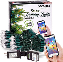 Load image into Gallery viewer, XODO Outdoor String Lights, Dream Color Christmas Lights with APP, Waterproof Color Changing LED String Lights for Wedding Party