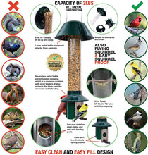 Load image into Gallery viewer, Roamwild PestOff Squirrel Proof Bird Feeder Mixed Seed Sunflower Heart Version