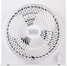 Load image into Gallery viewer, BLACK+DECKER Mini Box Fan – Tabletop Quiet 9 Inch Desk Box Fans Frameless BFB09W White