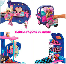 Load image into Gallery viewer, LOL Surprise 4-in-1 Glamper Fashion Camper with 55+ Surprises Fully-Furnished with Light Up Pool, Water Slide, Bunk Beds, Cafe, Bathroom, Closet, Vanity, BBQ Grill, and DJ Booth - Gift for Ages 6+