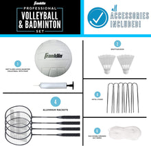 Load image into Gallery viewer, Franklin Sports Volleyball &amp; Badminton Combo - Starter, Family, Professional Sets