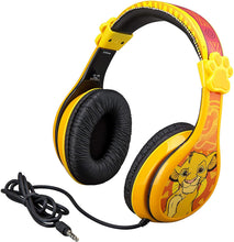 Load image into Gallery viewer, Kids Headphones for Kids Lion King Adjustable Stereo Tangle-Free 3.5mm Jack Wired Cord Over Ear Headset for Children Parental Volume Control Kid Friendly Safe Perfect for School Home Travel