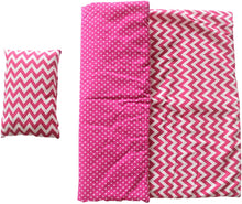 Load image into Gallery viewer, Olivia's Little World - Princess Bedding Eco-Friendly (Modern Chevron) , Wooden 18 inch Doll Furniture, White