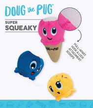 Load image into Gallery viewer, Outward Hound Doug The Pug Incrediplush Ice Cream Cone Squeaky Plush Dog Toy
