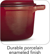 Load image into Gallery viewer, Tramontina 80131/621DS Style Enameled Cast Iron Covered Round Dutch Oven, 6.5-Quart, Red