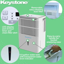 Load image into Gallery viewer, Keystone 35 Pint Dehumidifier with Electronic Controls