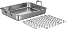 Load image into Gallery viewer, Tramontina Gourmet Prima Roasting Pan with Basting Grill