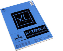 Load image into Gallery viewer, Canson XL Series Watercolor Textured Pad, Use with Paint Pencil Ink Charcoal Pastel and Acrylic, Side Wire Bound, 140 Pound, 7 x 10 Inch, 30 Sheets