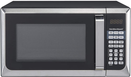Hamilton Beach 0.9 cu.ft. 900W Microwave Oven, Stainless Steel
