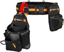 Load image into Gallery viewer, ToughBuilt - Tool Belt Set - Includes Pouches, Padded Belt, Heavy Duty, Deluxe Organizer Premium Quality, Durable Pockets, Pry Bar/Hammer Loop, Patented ClipTech Hubs