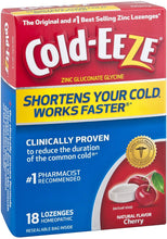 Load image into Gallery viewer, Cold-EEZE Cold Remedy Lozenges Cherry, 18 Count