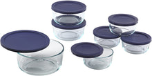 Load image into Gallery viewer, Pyrex 14-Piece Simply Store with Blue Covers, Clear