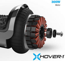 Load image into Gallery viewer, Hover-1 Chrome Electric Hoverboard Scooter and Go-Kart Attachment Combo (2 piece set), Black, One Size