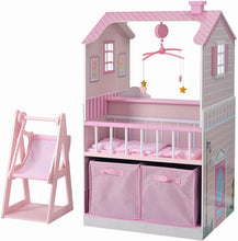 Load image into Gallery viewer, Teamson Kids All in One Baby Doll Nursery Station for Dolls Nursery Center, 18"