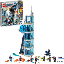 Load image into Gallery viewer, LEGO Marvel Avengers: Avengers Tower Battle 76166 Collectible Building Toy with Action Scenes and Superhero Minifigures; Cool Holiday or Birthday Gift