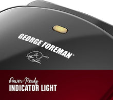 Load image into Gallery viewer, 2-Serving Classic Plate Electric Indoor Grill and Panini Press, Black, GR10B