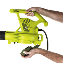Load image into Gallery viewer, Sun Joe SBJ605E 14-Amp (up to 250 MPH) Electric Blower/Vacuum/Mulcher, Green