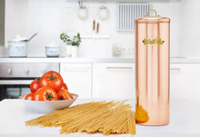 Load image into Gallery viewer, Old Dutch Decor Pasta Canister, 12", Copper