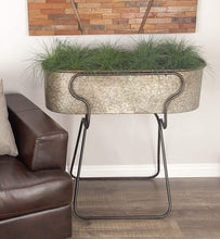 Load image into Gallery viewer, Deco 79 Metal Planter Stand, Gray/Black, 36&quot; x 38&quot;