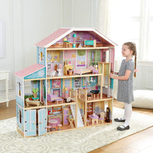 Load image into Gallery viewer, KidKraft Grand View Mansion Dollhouse with EZ Kraft Assembly