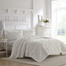 Load image into Gallery viewer, Laura Ashley Home | Luxury Premium Ultra Soft Quilt Coverlet, Comfortable 3 Piece Set, All Season Stylish Bedspread