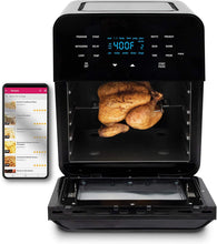 Load image into Gallery viewer, NUWAVE BRIO 14-Quart Large Capacity Air Fryer Oven with Digital Touch Screen Controls and Integrated Digital Temperature Probe; 3 Heavy-Duty NEVER-RUST Stainless Steel Mesh Racks Great for Multi-Level Family Meals; Drip Tray; Rotisserie Kit includes Skew