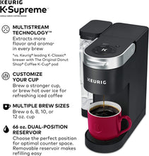 Load image into Gallery viewer, Keurig K-Supreme Coffee Maker, Single Serve K-Cup Pod Coffee Brewer, With MultiStream Technology, Dual-Position Reservoir, and Customizable Settings