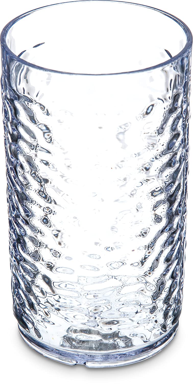 Carlisle 550807 Pebble Optic Tumbler, 8 oz, Clear, Plastic (Case of 24)