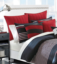 Load image into Gallery viewer, Nautica | Mineola Collection | 100% Cotton Cozy &amp; Soft, Durable &amp; Breathable Reversible Comforter Matching Sham, 2-Piece Bedding Set