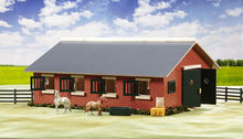 Load image into Gallery viewer, Breyer Stablemates Deluxe Horse Stable Set | 19 Piece Play Set with 2 Horses | 28&quot; x 16&quot; x 8.5&quot; | 1:32 Scale | Model #59209,Multicolor