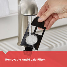 Load image into Gallery viewer, BLACK+DECKER 1.7L Stainless Steel Electric Cordless Kettle, Black, KE2900B