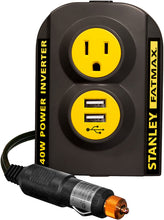 Load image into Gallery viewer, STANLEY FATMAX PCI140 140W Power Inverter: 12V DC to 120V AC Power Outlet with Dual USB Ports