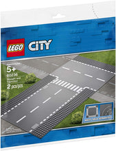Load image into Gallery viewer, LEGO City Straight and T junction 60236 Building Kit (2 Pieces)