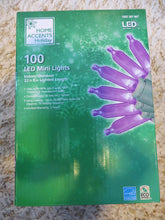 Load image into Gallery viewer, Home Accents Holiday 100 LED Purple Mini Lights