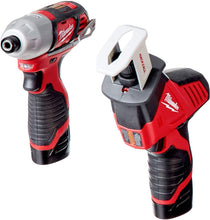 Load image into Gallery viewer, Milwaukee 2498-25 M12 12-Volt Lithium-Ion Cordless Combo Kit (5-Tool) with (2) 1.5Ah Batteries, Charger and Tool Bag