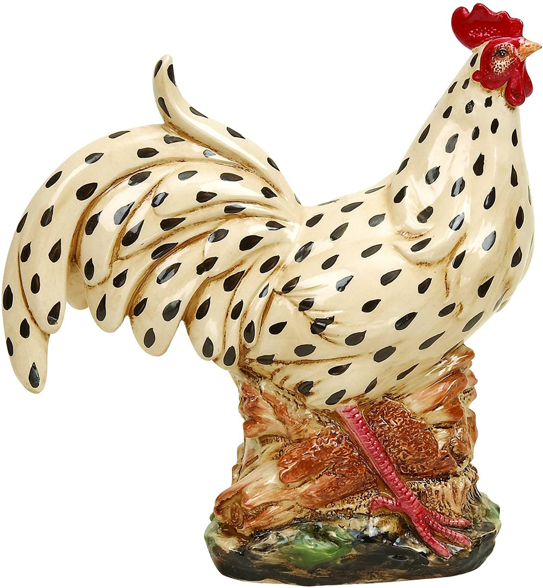 Benzara Ceramic Rooster for Tables Or Shelves Decor