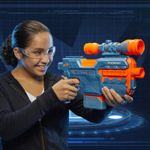 Load image into Gallery viewer, NERF Elite 2.0 Phoenix CS-6 Motorized Blaster, 12 Official Darts, 6-Dart Clip, Scope, Tactical Rails, Barrel and Stock Attachment Points