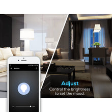 Load image into Gallery viewer, Geeni Lux 800 A19 Smart Wi-Fi LED Dimmable White Light Bulb - 60W Equivalent, No Hub Required, Works with Alexa, Google Assistant &amp; Microsoft Cortana - GN-BW902-999