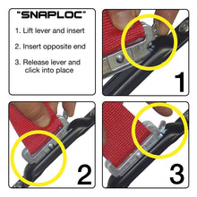 Load image into Gallery viewer, Black SNAPLOC 10 Pack E-Track Singles Strap Anchors