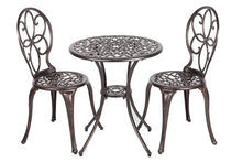 Load image into Gallery viewer, Patio Sense 61490 3 Piece Aluminum Bistro Set, Antique Bronze