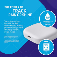 Load image into Gallery viewer, Samsung SmartThings Tracker [SM-V110AZWAATT] Live GPS-Enabled Tracking via Nationwide LTE-M Networks | Use for Kids, Cars, Keys, Pets Wallets, Luggage, and More - Small, White