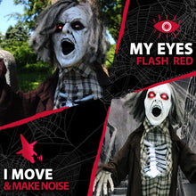 Load image into Gallery viewer, Haunted Hill Farm HHZOMB-1FLSA Life-Size Animatronic Zombie, Color 1